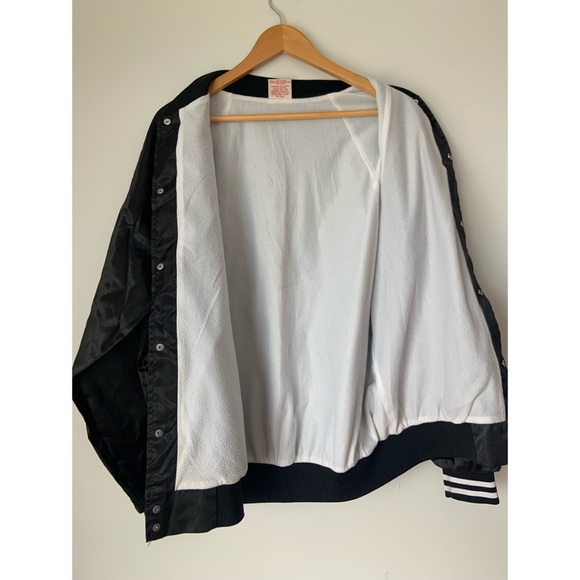 Vintage Cardinal Bomber Jacket Mens Unisex XL Black - Picture 7 of 8